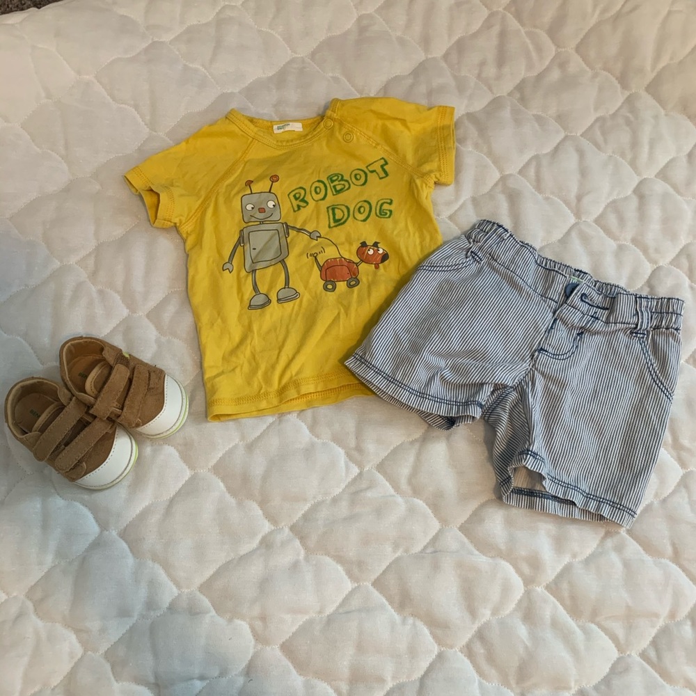 3pn Benetton Baby 9-12m outfit